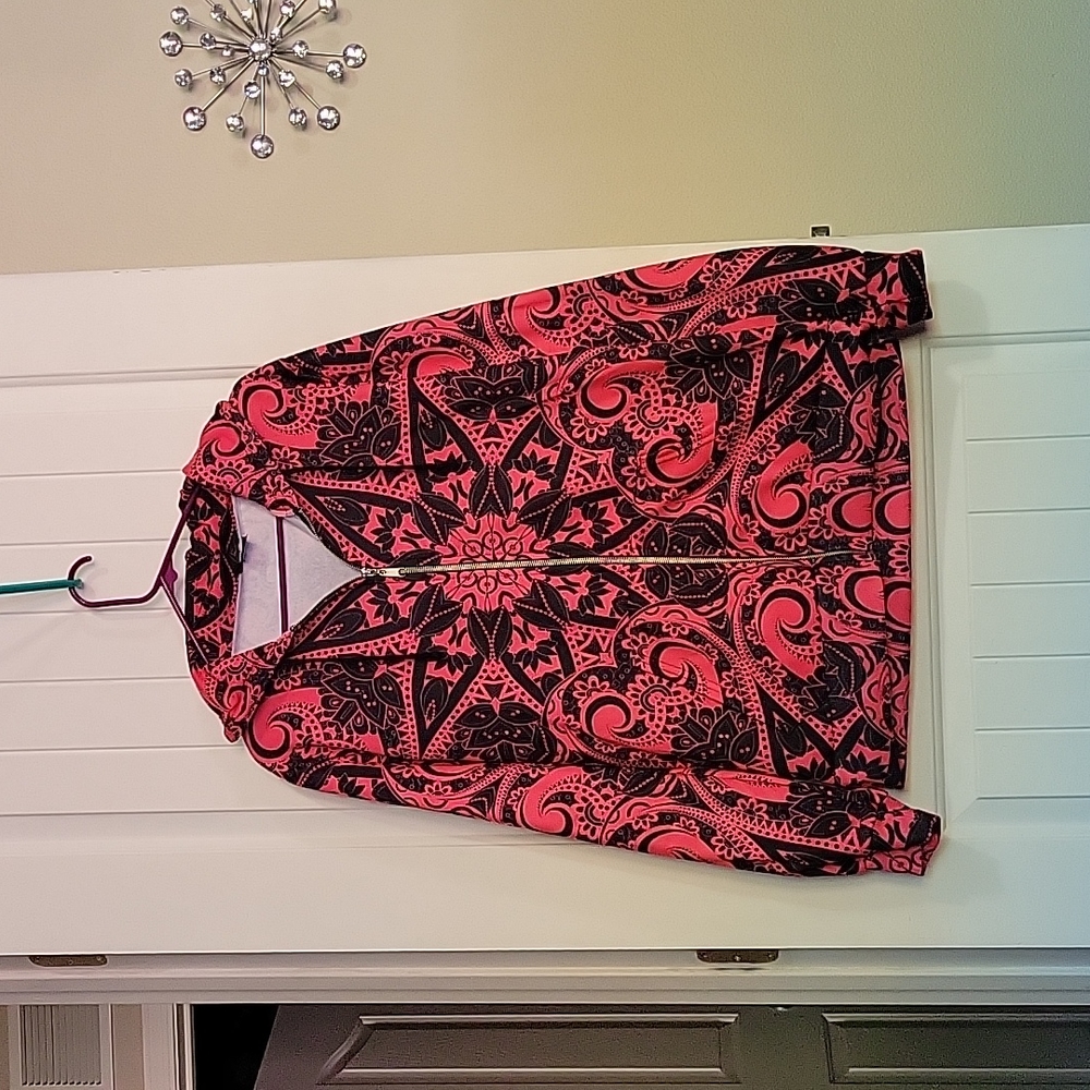 Electo threads positive vibes pink large jacket